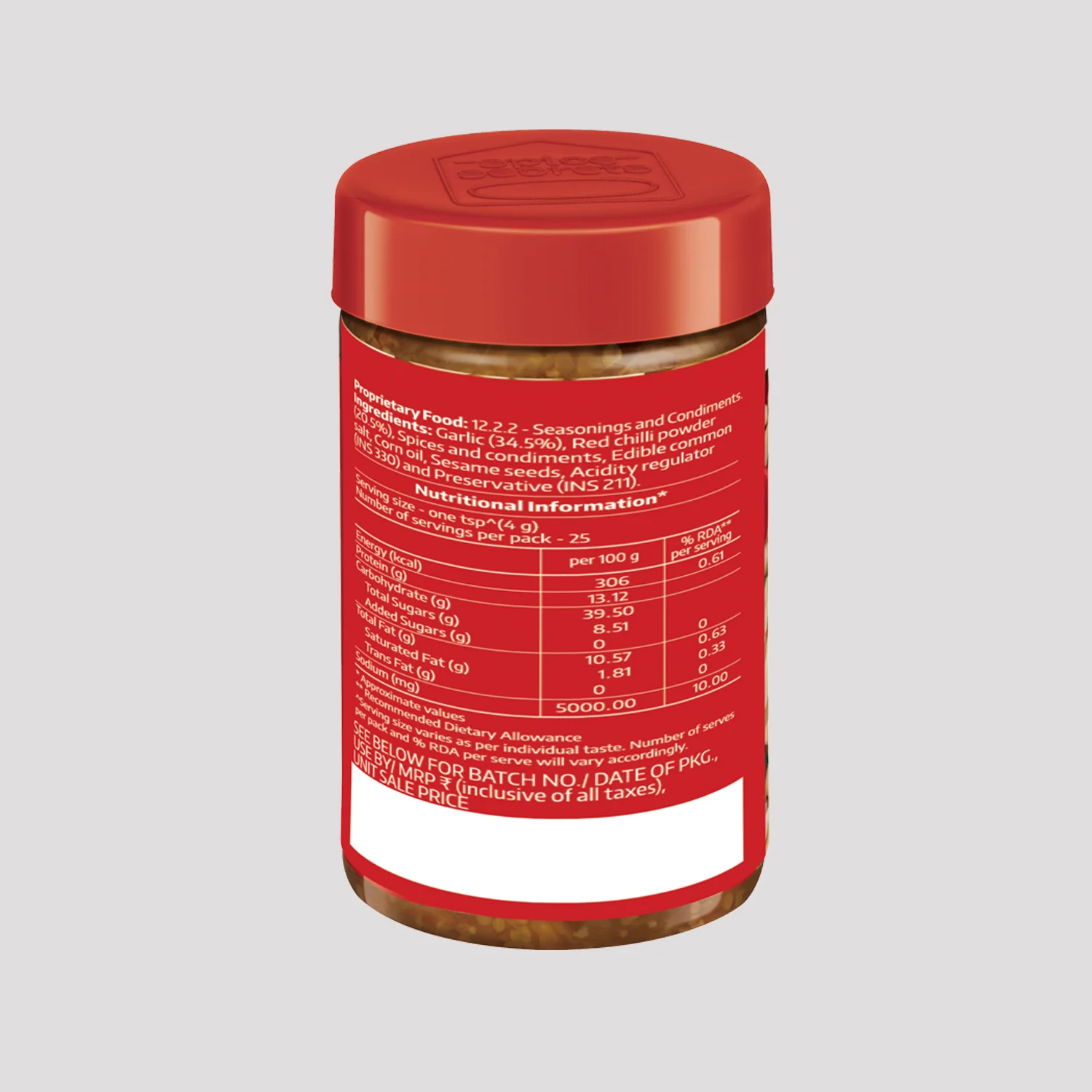 Dry Garlic Chutney - Pack of 2 - Image 3